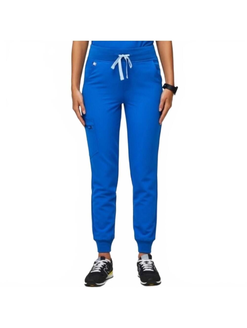 Figs Zamora Jogger Scrub Pants Blue Women's Size Medium Petite MP M/P